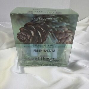 NEW BATH & BODY WORKS Wallflowers FRESH BALSAM  Refill Bulb New
